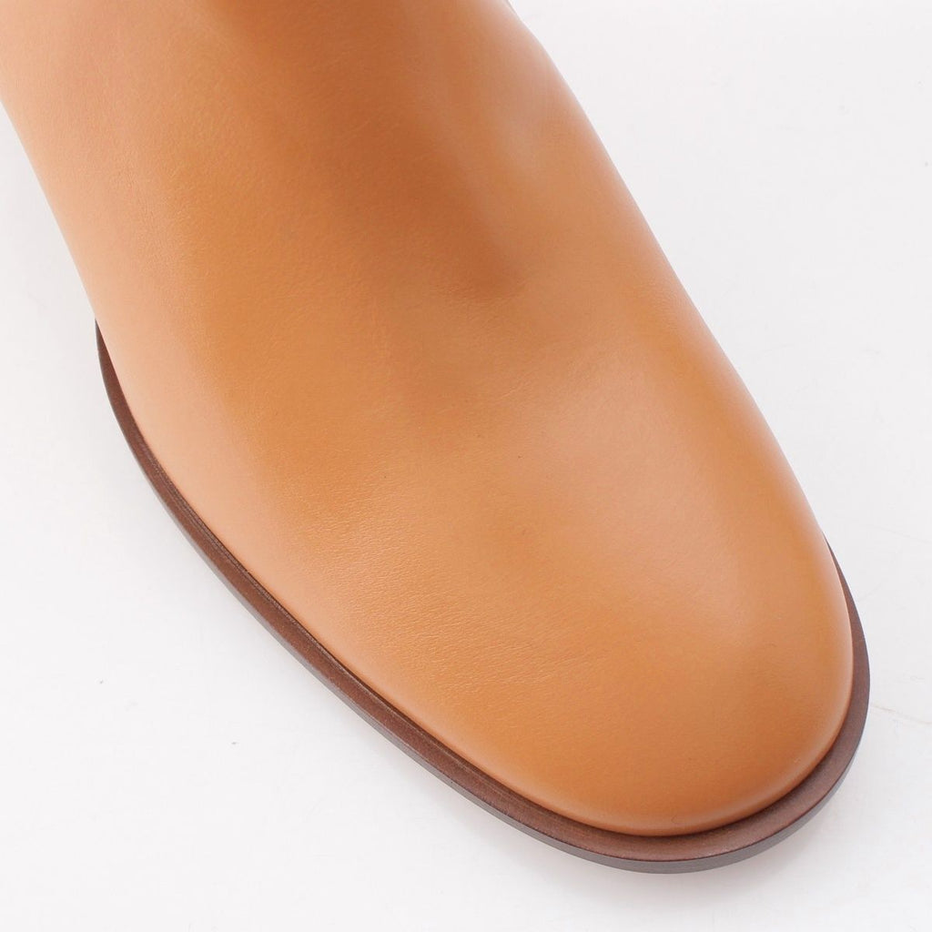 Loewe Gate Leather Side Gore Short Boots Shoes Gold 39 — view 6