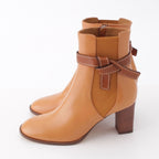 Loewe Gate Leather Side Gore Short Boots Shoes Gold 39 — view 3