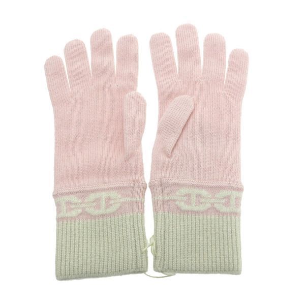 Hermes Knit Gloves Cashmere Pink — view 2