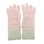 Hermes Knit Gloves Cashmere Pink — view 2