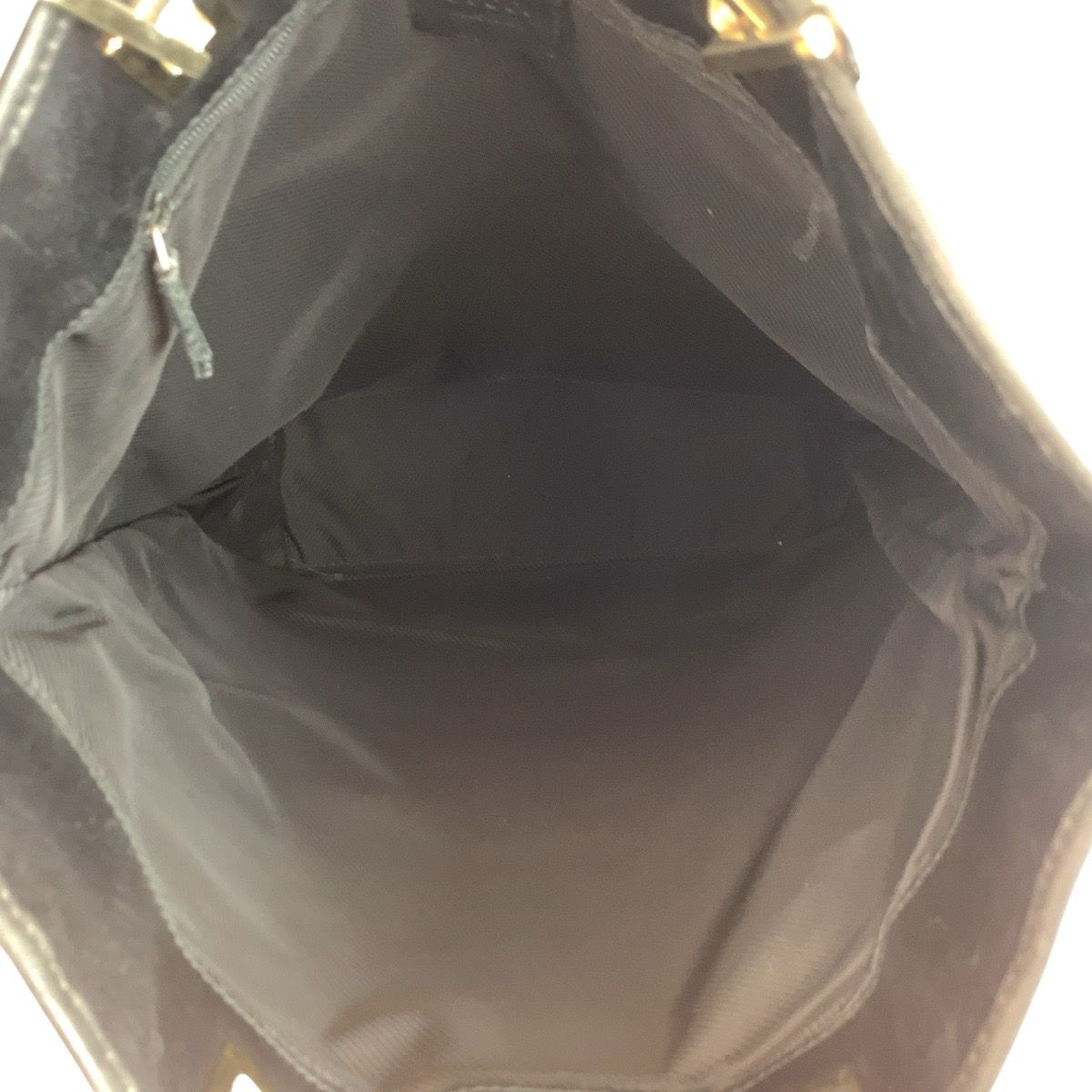 Gucci Black Gold GG Canvas Leather 002 Tote — view 8
