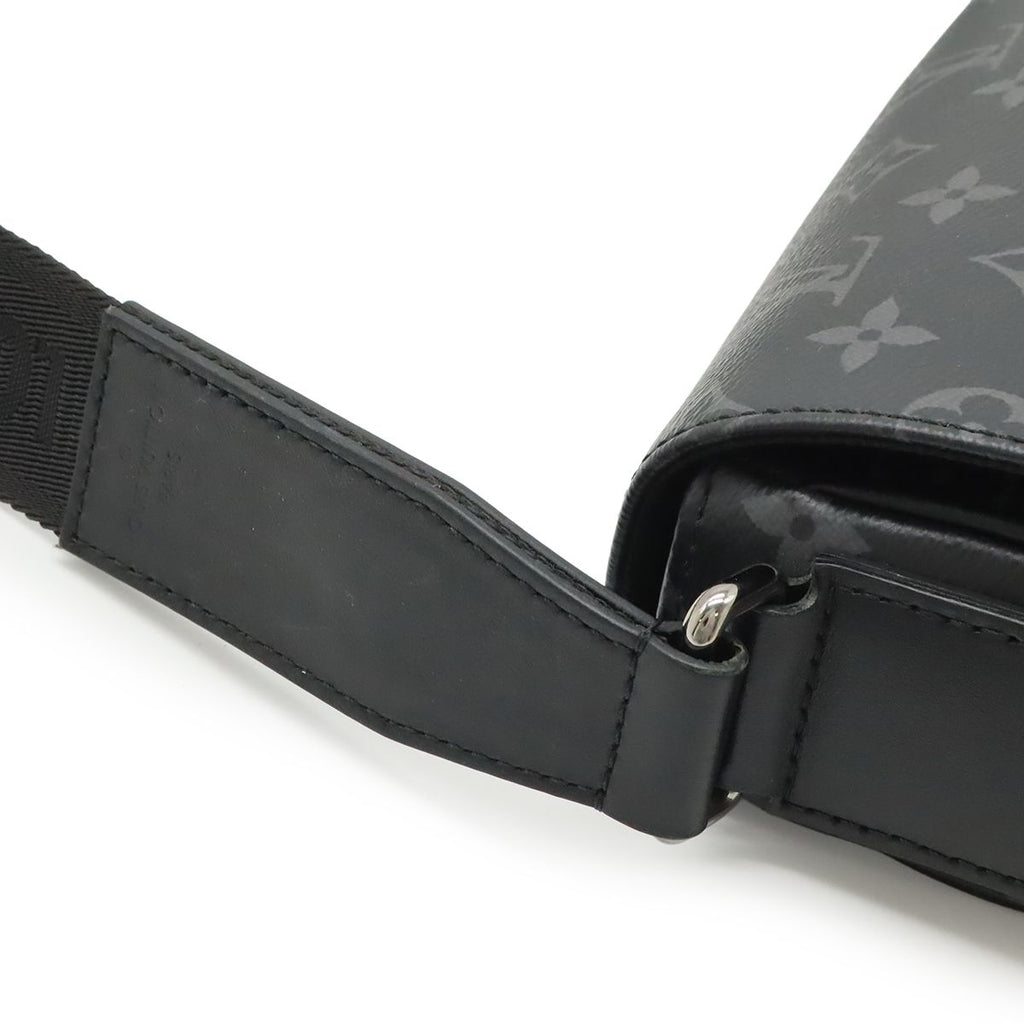 Louis Vuitton Monogram Eclipse District PM Messenger Bag Black Gray — view 4