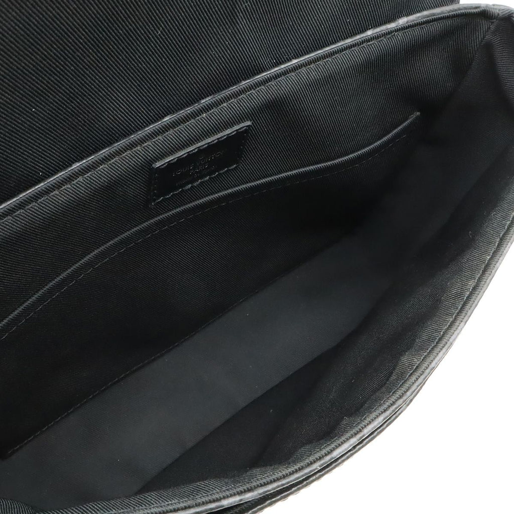 Louis Vuitton Monogram Eclipse District PM Messenger Bag Black Gray — view 7