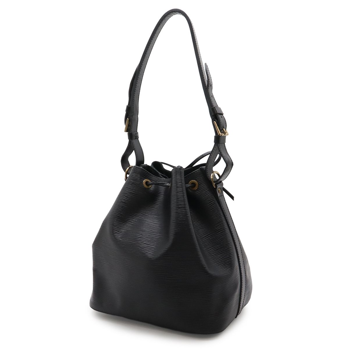 Louis Vuitton Epi Petit Noe Shoulder Bag Drawstring Noir Black — view 2