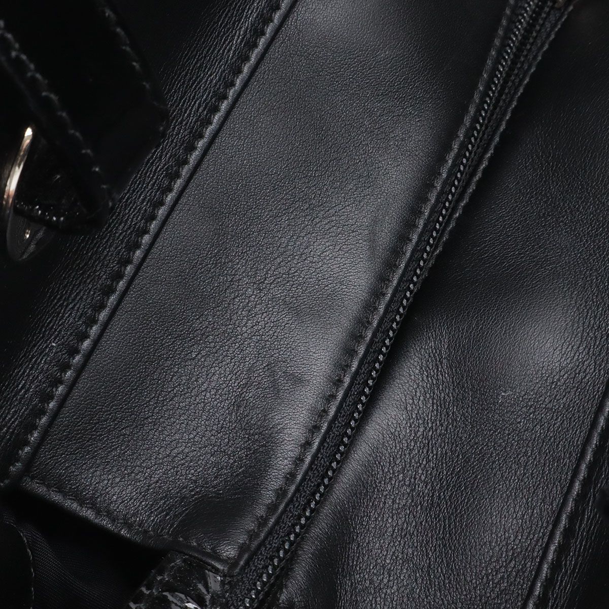 Chanel Paris Biarritz Tote PM Shoulder Bag Leather Black — view 5