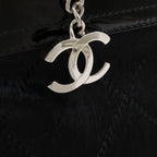 Chanel Paris Biarritz Tote PM Shoulder Bag Leather Black — view 8