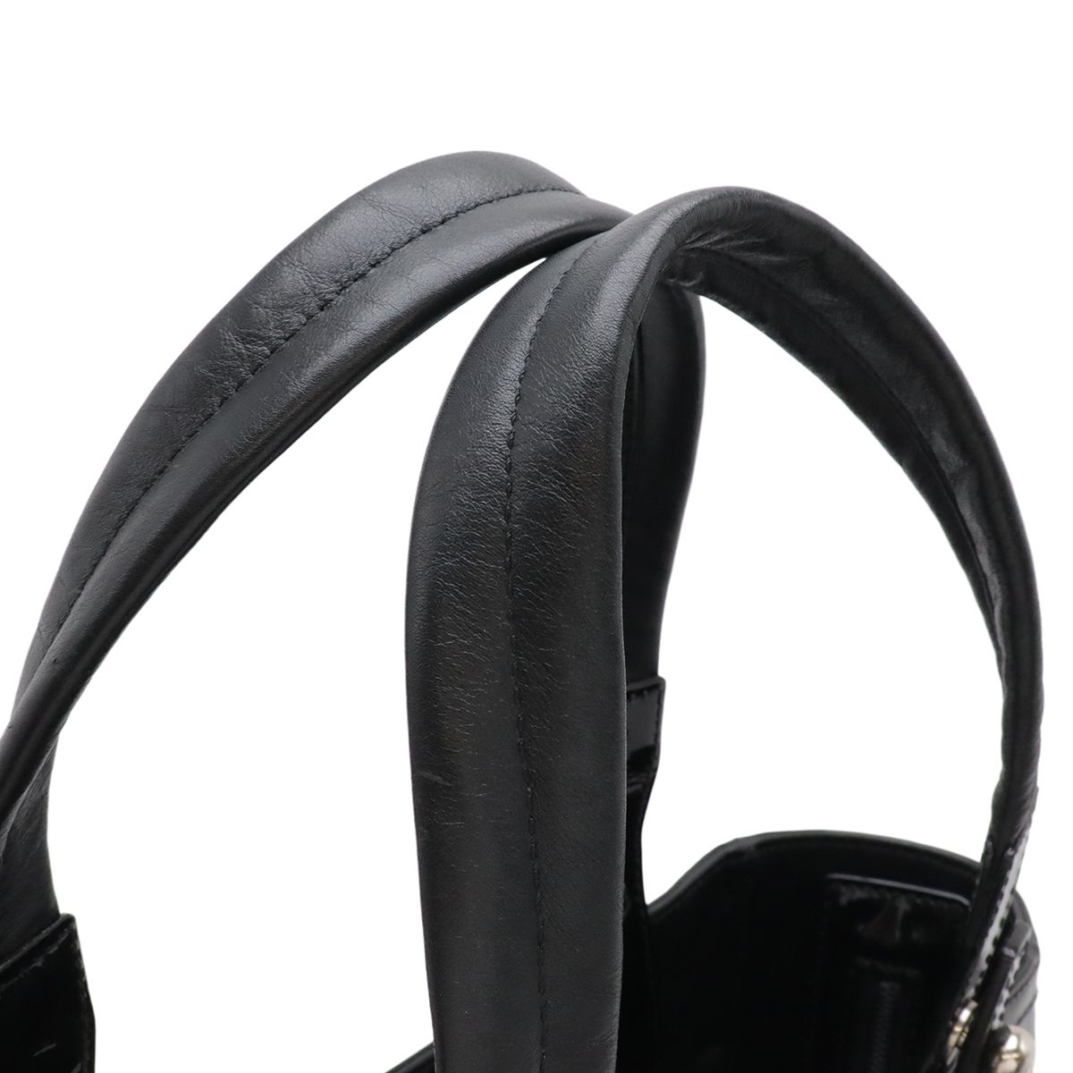 Chanel Paris Biarritz Tote PM Shoulder Bag Leather Black — view 6