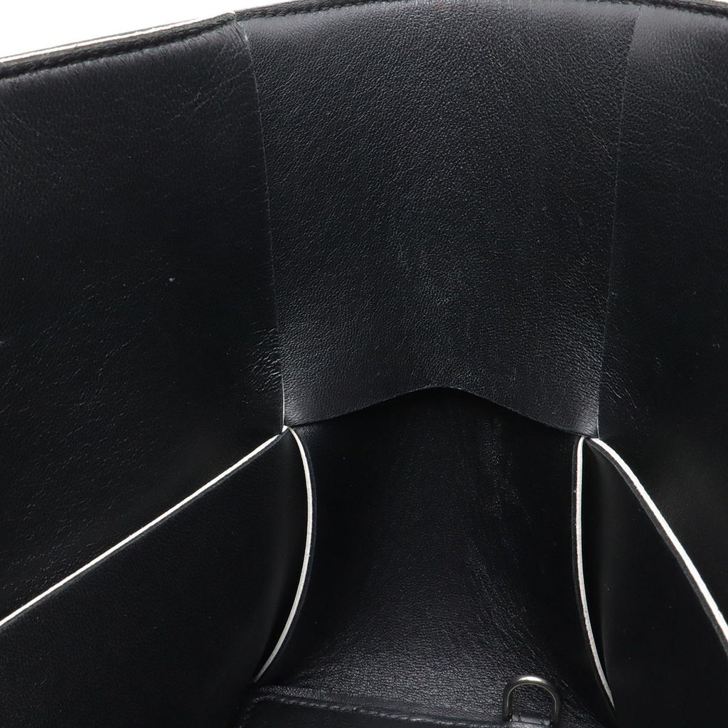 Bottega Veneta Maxi Intrecciato Arco Tote Small Leather White Black — view 6