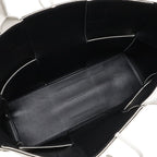 Bottega Veneta Maxi Intrecciato Arco Tote Small Leather White Black — view 5