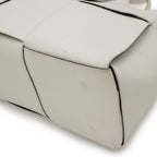 Bottega Veneta Maxi Intrecciato Arco Tote Small Leather White Black — view 3
