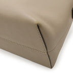 Fendi by the Way 2-Way Shoulder Bag Leather Grey Silver Greige — view 3
