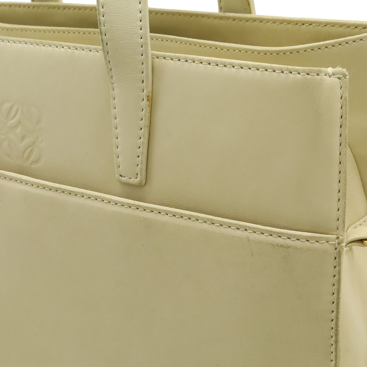 Loewe Anagram Tote 2-Way Shoulder Bag Semi Leather — view 9