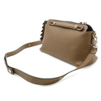 Fendi by the Way 2-Way Shoulder Bag Embossed Leather Brown — view 2