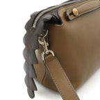 Fendi by the Way 2-Way Shoulder Bag Embossed Leather Brown — view 4