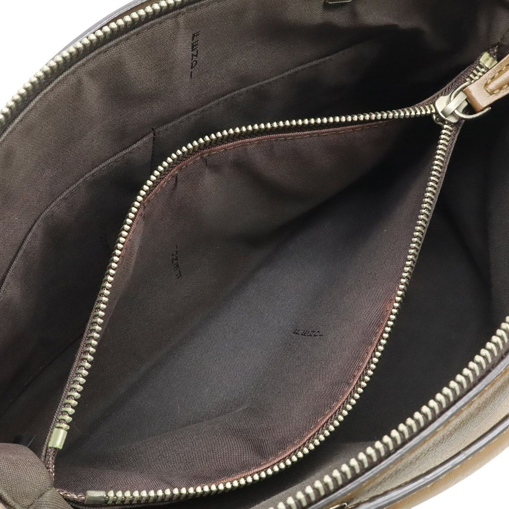 Fendi by the Way 2-Way Shoulder Bag Embossed Leather Brown — view 7