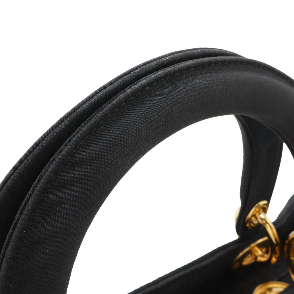 Dior Cannage Mini Bag Nylon Black Gold — view 6