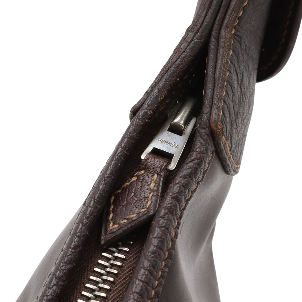 Hermes Trim 35 Shoulder Bag Buffalo Amazonia Dark Brown — view 7