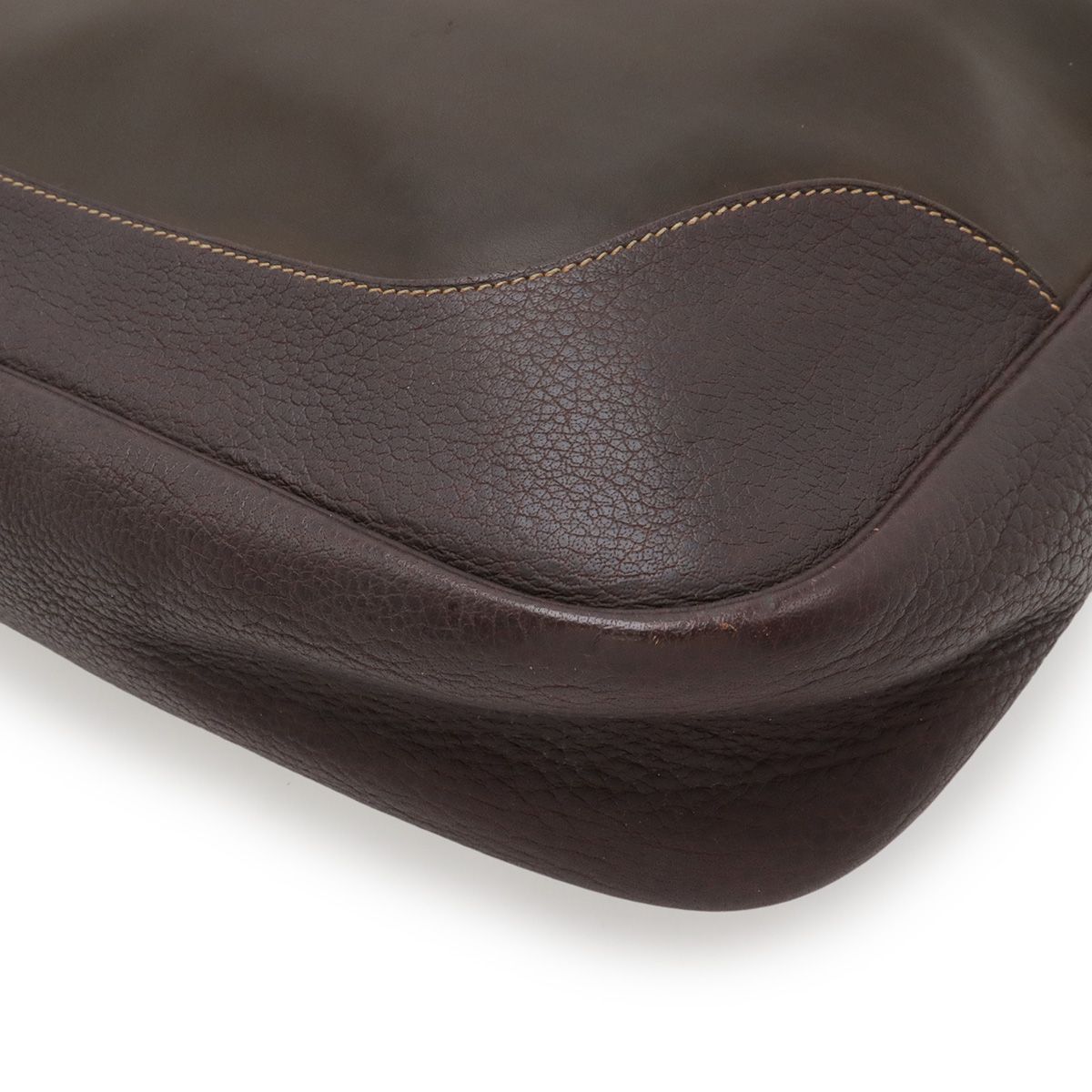 Hermes Trim 35 Shoulder Bag Buffalo Amazonia Dark Brown — view 3