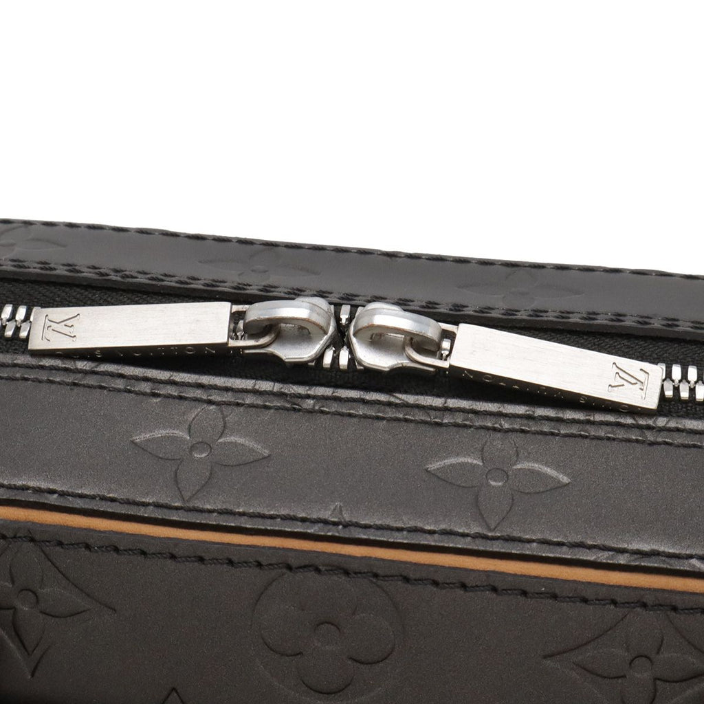 Louis Vuitton Monogram Matte Shelton Handbag Noir Black — view 4
