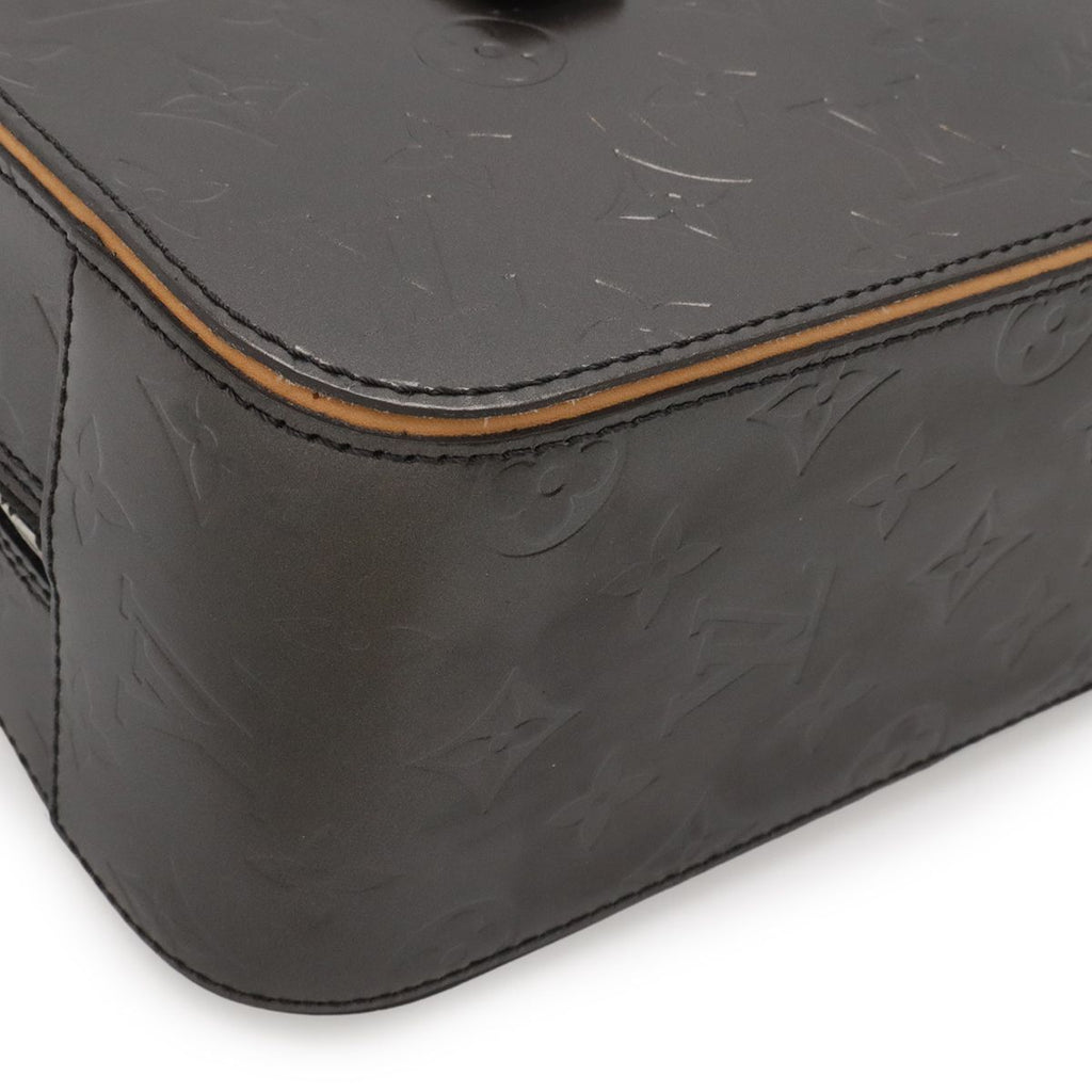 Louis Vuitton Monogram Matte Shelton Handbag Noir Black — view 3