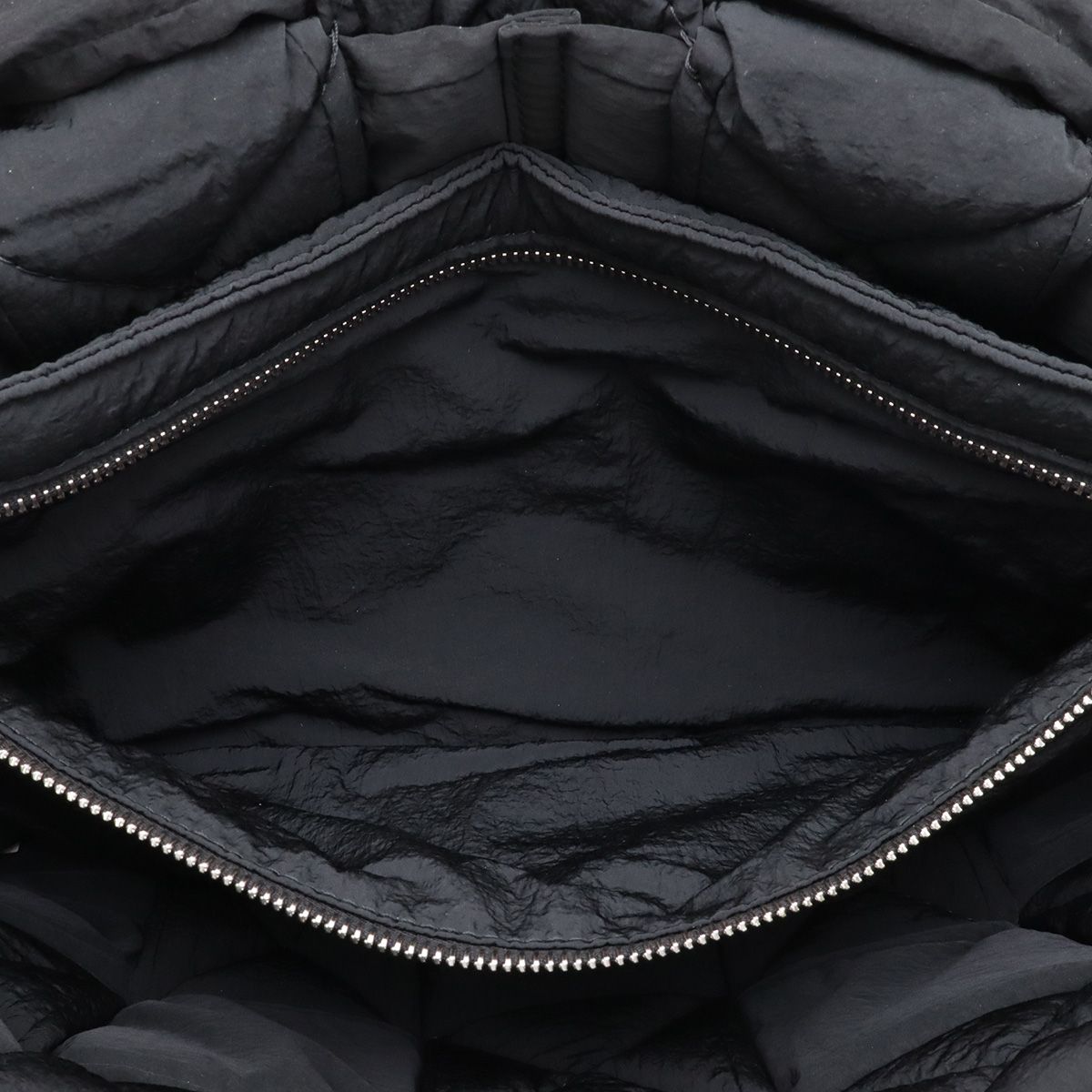 Bottega Veneta Maxi Intrecciato Padded Tech Cassette Shoulder Bag Nylon Black — view 7