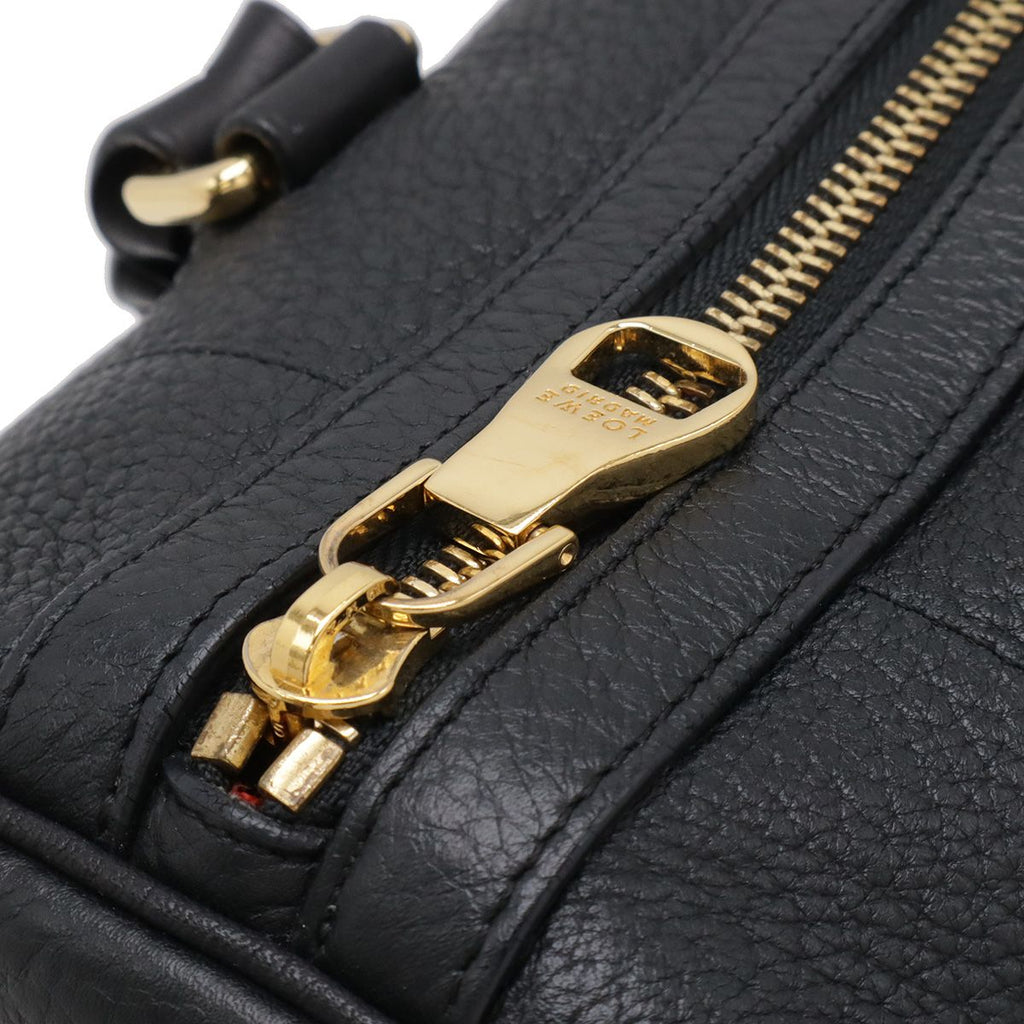 Loewe Fusta 31 Mini Boston Bag 2-Way Leather Black Gold — view 4
