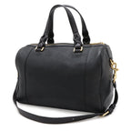 Loewe Fusta 31 Mini Boston Bag 2-Way Leather Black Gold — view 2