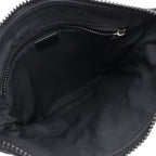 Gucci GG Nylon Shoulder Bag Crossbody Depth Leather Black Gray — view 6