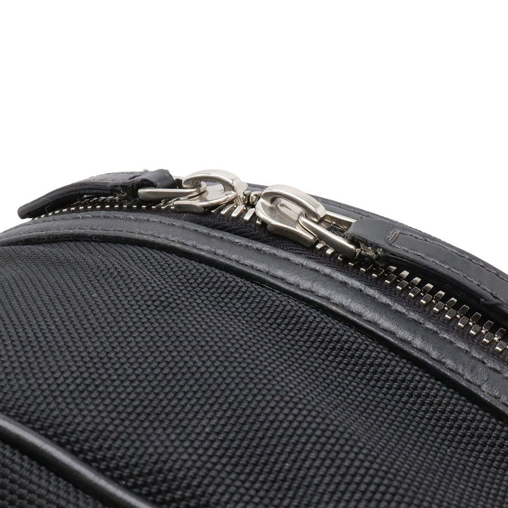 Gucci Sherry Backpack Leather Canvas Black Green Red — view 4