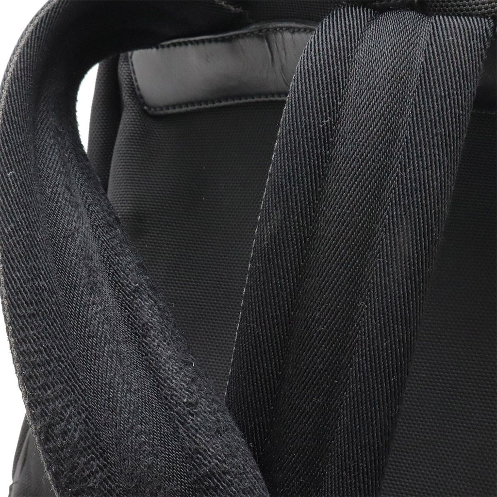 Gucci Sherry Backpack Leather Canvas Black Green Red — view 6
