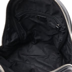 Gucci Sherry Backpack Leather Canvas Black Green Red — view 7