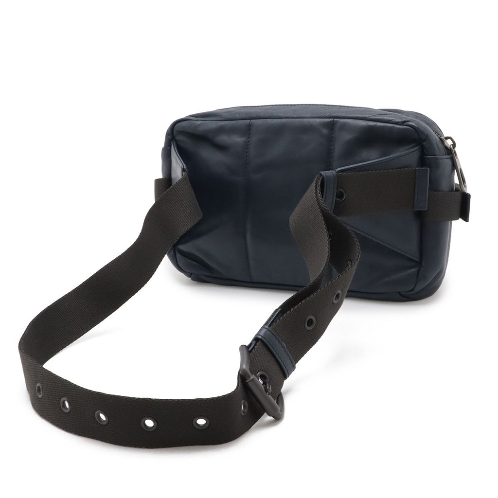 Bottega Veneta Intrecciato Belt Bag Hip Leather Navy — view 2