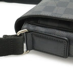 Louis Vuitton Damier Graphite District PM Shoulder Bag Black Gray — view 4