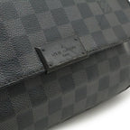 Louis Vuitton Damier Graphite District PM Shoulder Bag Black Gray — view 9
