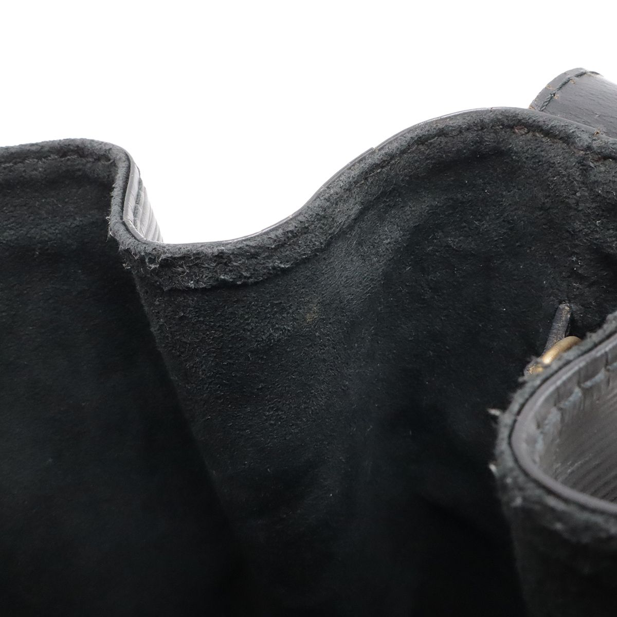Louis Vuitton Epi Sac Depot PM Shoulder Bag Semi Leather Noir Black — view 9