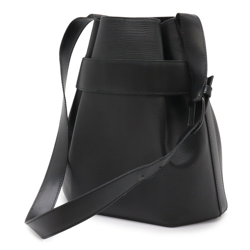 Louis Vuitton Epi Sac Depot PM Shoulder Bag Semi Leather Noir Black — view 2