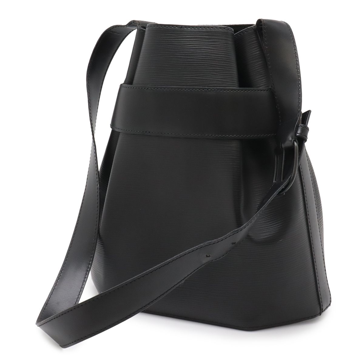Louis Vuitton Epi Sac Depot PM Shoulder Bag Semi Leather Noir Black — view 2