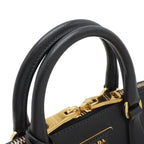 Prada Promenade Triangle Logo 2-Way Shoulder Bag Saffiano Leather Nero — view 5
