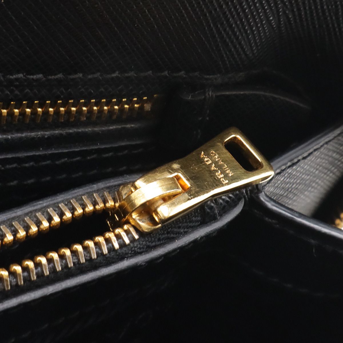 Prada Promenade Triangle Logo 2-Way Shoulder Bag Saffiano Leather Nero — view 8