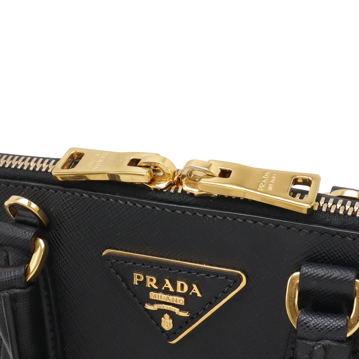 Prada Promenade Triangle Logo 2-Way Shoulder Bag Saffiano Leather Nero — view 4