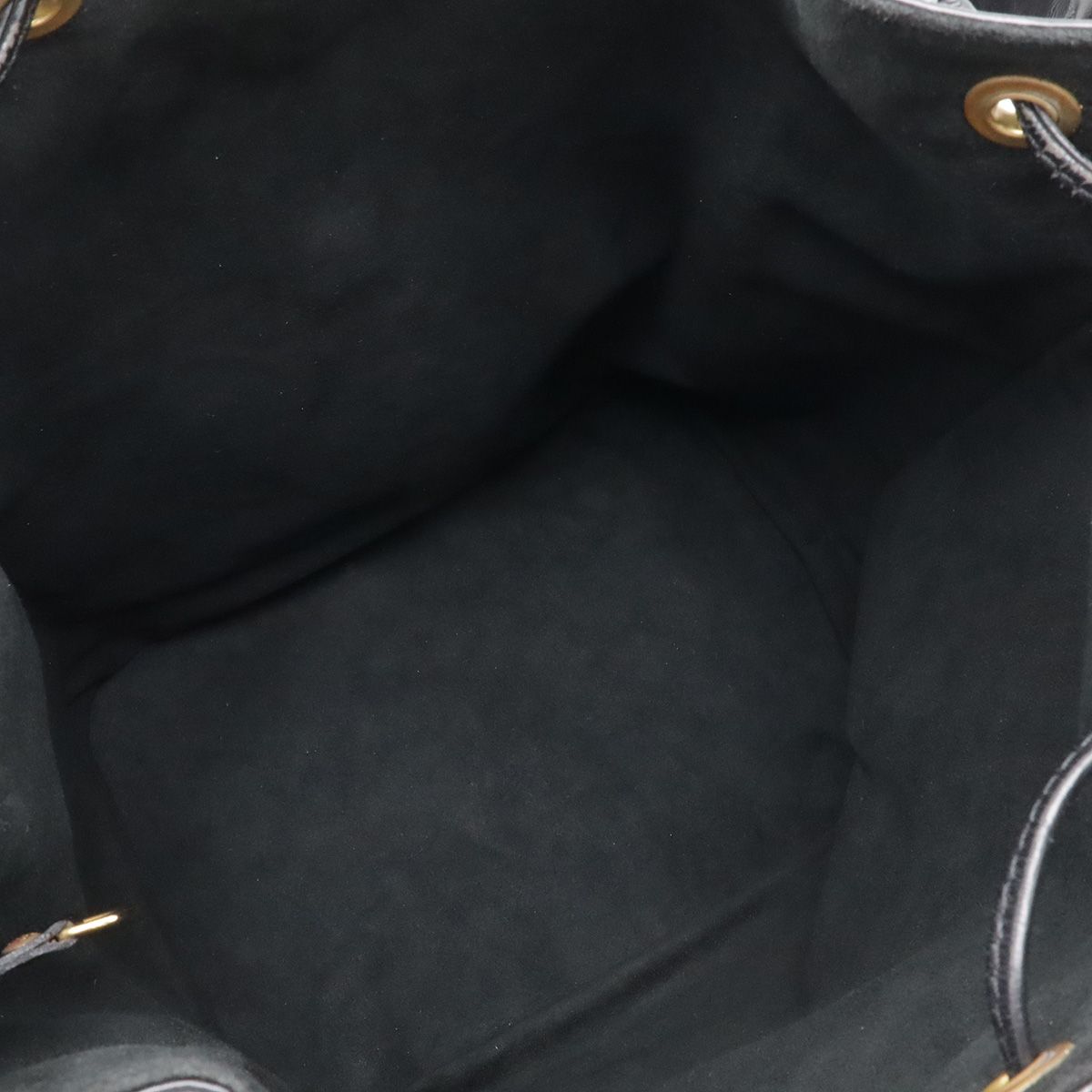 Louis Vuitton Epi Noe Shoulder Bag Semi Drawstring Noir Black — view 6