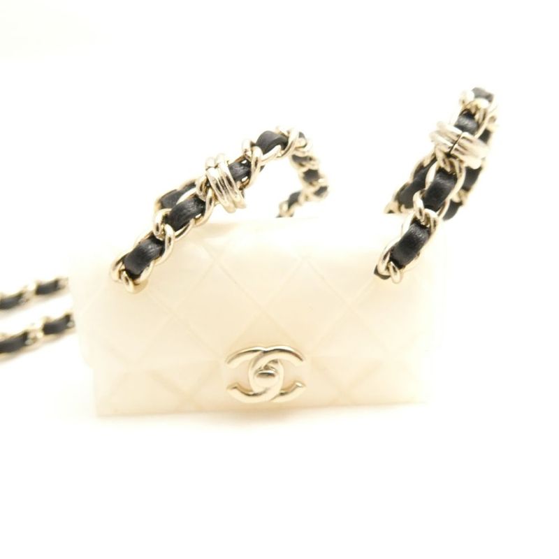 Chanel Necklace Quilted Bag Chain Pendant