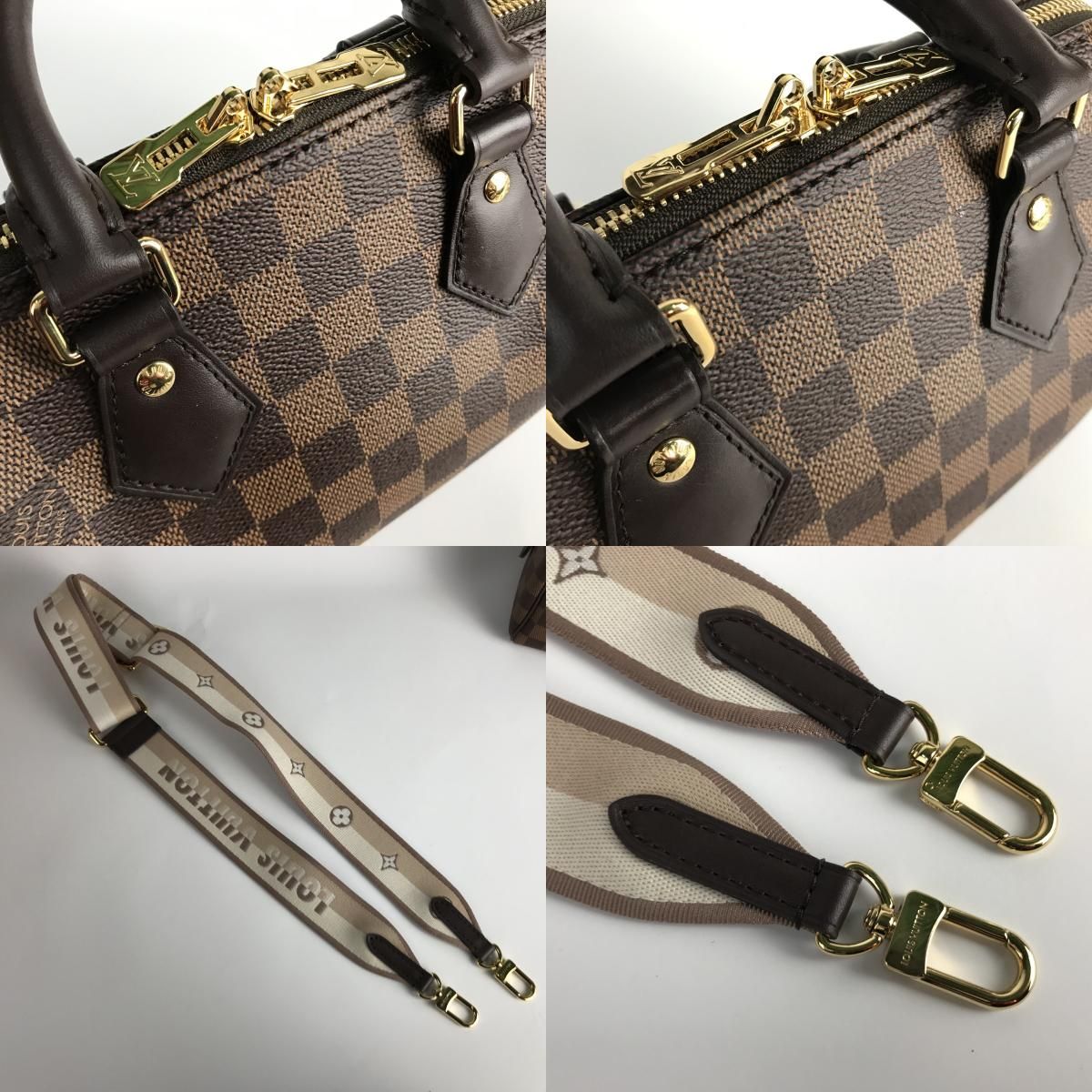 Louis Vuitton Shoulder Bag Damier Ebene Speedy Bandouliere 20 Brown — view 7