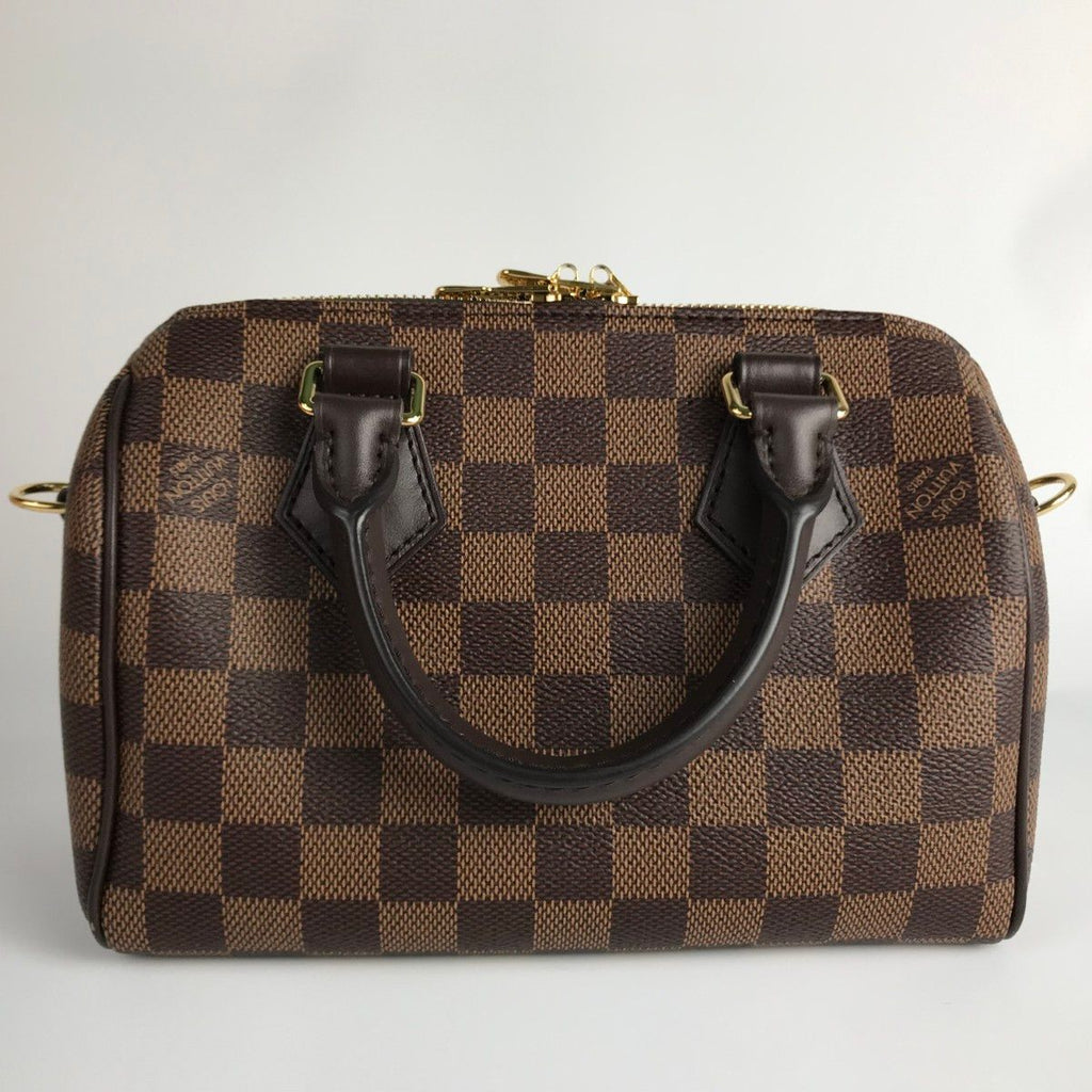 Louis Vuitton Shoulder Bag Damier Ebene Speedy Bandouliere 20 Brown — view 2