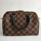 Louis Vuitton Shoulder Bag Damier Ebene Speedy Bandouliere 20 Brown — view 2