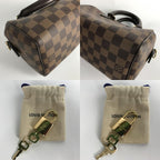 Louis Vuitton Shoulder Bag Damier Ebene Speedy Bandouliere 20 Brown — view 9