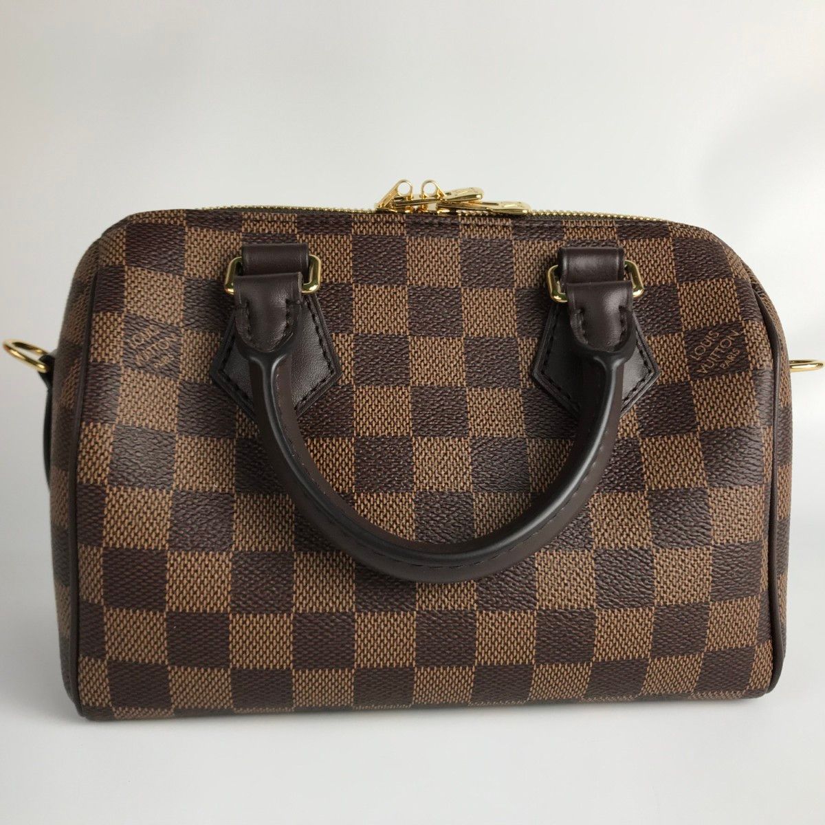 Louis Vuitton Shoulder Bag Damier Ebene Speedy Bandouliere 20 Brown — view 4