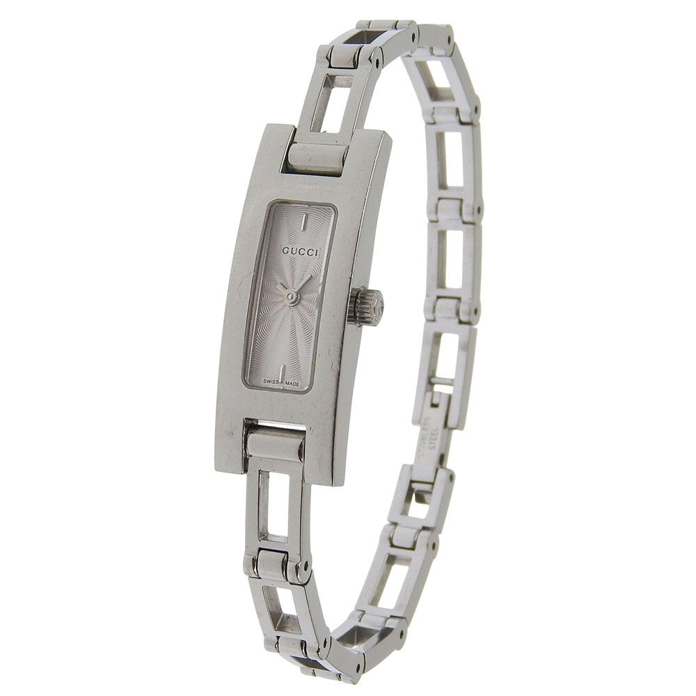 Gucci Stainless Steel Quartz Analog Display Silver Dial Watch — view 2