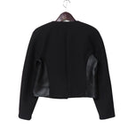 Louis Vuitton Boxy Jacket 38 Lamb Leather Trim Belt Gold Button