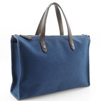 Hermes Cabas Mirror PM Medle Canvas Navy L Handbag Blue — view 3